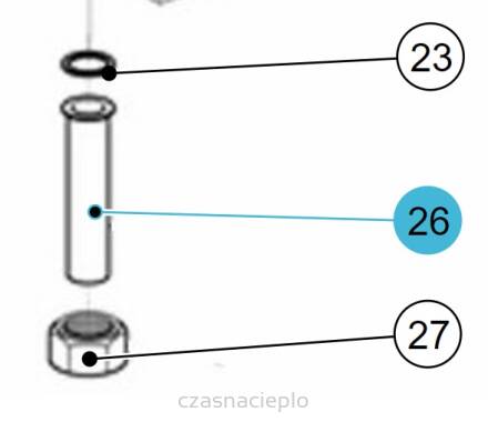 Przewód powrotu wody grzewczej z zaworem zwrotnym  ACV