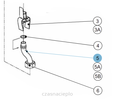 Przewód gazowy  L=51 THERMAGEN