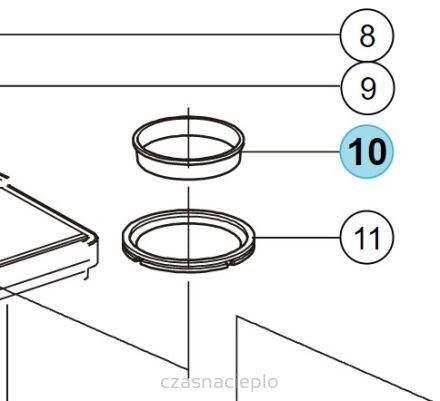 Tulejka DN80 wlotu powietrza ACV