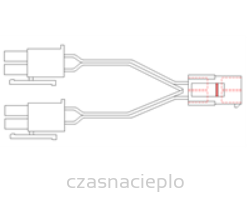 Przewód rozdzielacza czujnika spalin