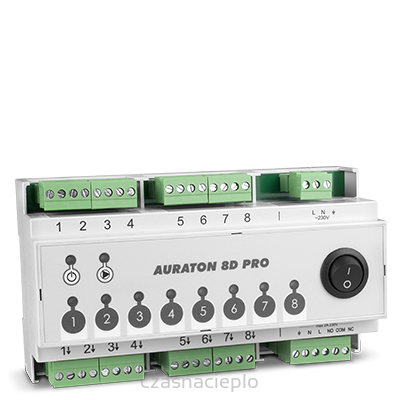 AURATON 8D PRO - Listwa sterująca siłownikami ogrzewania podłogowego 