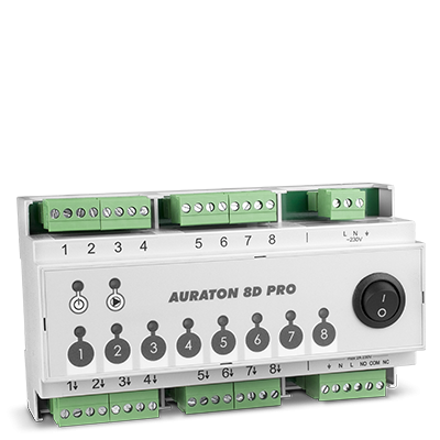 AURATON 8D PRO - Listwa sterująca siłownikami ogrzewania podłogowego 