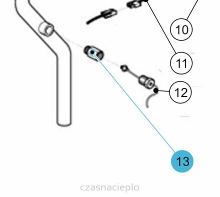 Element mocujący czujkę manometru HOVAL