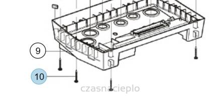 Śruby mocujące dolną obudowę kotła HOVAL