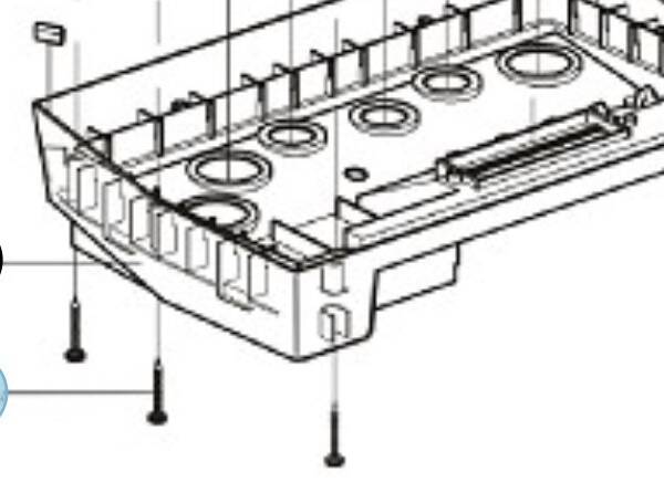 Śruby mocujące dolną obudowę kotła HOVAL
