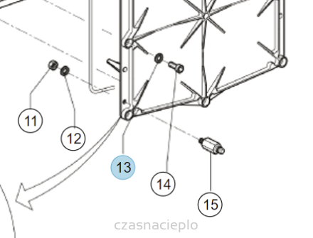 Podkładka ząbkowana M8 ACV