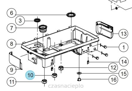 Przelotki dystansowe zólte ACV